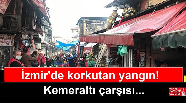 İzmir Kemeraltı Çarşısı'nda yangın