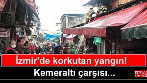 İzmir Kemeraltı Çarşısı'nda yangın