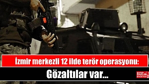 İzmir merkezli 12 ilde terör operasyonu: Gözaltılar var