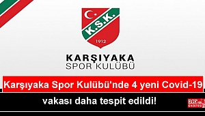 Karşıyaka Spor Kulübü'nde 4 yeni Covid-19 vakası daha tespit edildi
