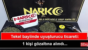 Tekel bayiinde uyuşturucu ticareti: 1 kişi gözaltına alındı
