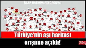 Türkiye'nin aşı haritası erişime açıldı