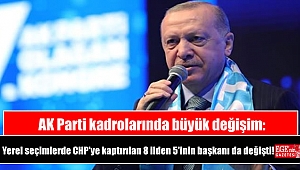 AK Parti kadrolarında büyük değişim: Yerel seçimlerde CHP'ye kaptırılan 8 ilden 5'inin başkanı da değişti