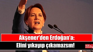 Akşener’den Erdoğan’a: Elini yıkayıp çıkamazsın