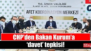 CHP’den Bakan Kurum’a ‘davet’ tepkisi