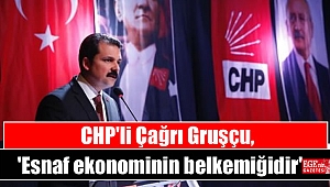 CHP'li Gruşçu, 'Esnaf ekonominin belkemiğidir'