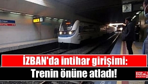 İZBAN'da intihar girişimi: Trenin önüne atladı