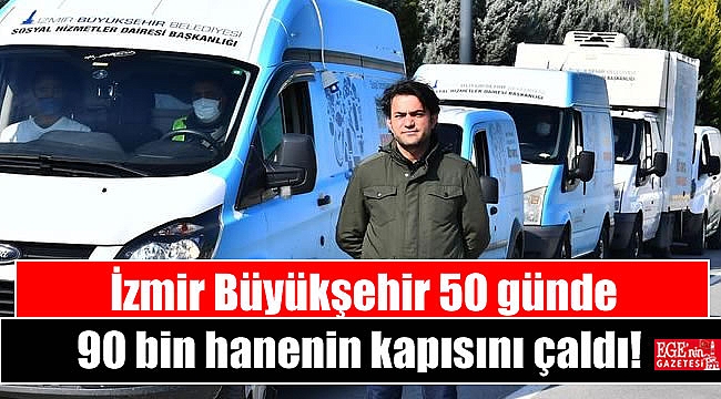 İzmir Büyükşehir 50 günde 90 bin hanenin kapısını çaldı
