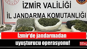 İzmir'de jandarmadan uyuşturucu operasyonu