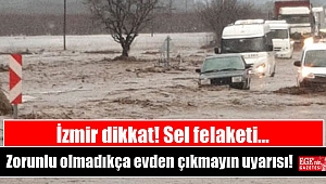 İzmir'de olağanüstü sağanak: Belediyeden flaş çağrı: Evlerden çıkmayın