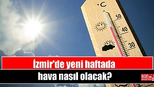 İzmir'de yeni haftada hava nasıl olacak