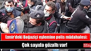 İzmir’deki Boğaziçi eylemine polis müdahalesi: Çok sayıda gözaltı var