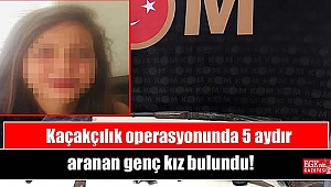 Kaçakçılık operasyonunda 5 aydır kayıp olan 17 yaşındaki kız bulundu