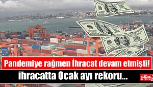 Pandemiye rağmen İhracat devam etmişti: ihracatta Ocak ayı rekoru