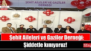 Şehit Aileleri ve Gaziler Derneği: Şiddetle kınıyoruz