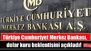 Türkiye Cumhuriyet Merkez Bankası, dolar kuru beklentisini açıkladı