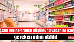 Zam yerine gramaj düşüklüğü yapanlar için gereken adım atıldı