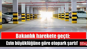 Bakanlık harekete geçti: Evin büyüklüğüne göre otopark şartı