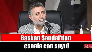 Başkan Sandal'dan esnafa can suyu