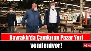 Bayraklı'da Çamkıran Pazar Yeri yenileniyor