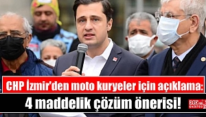 CHP İzmir'den moto kuryeler için açıklama: 4 maddelik çözüm önerisi