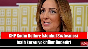 CHP Kadın Kolları: İstanbul Sözleşmesi fesih kararı yok hükmündedir