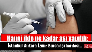 Hangi ilde ne kadar aşı yapıldı: İstanbul, Ankara, İzmir, Bursa aşı haritası