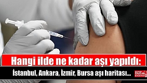 Hangi ilde ne kadar aşı yapıldı: İstanbul, Ankara, İzmir, Bursa aşı haritası