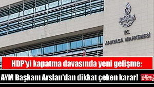 HDP'yi kapatma davasında yeni gelişme: AYM Başkanı Arslan'dan dikkat çeken karar