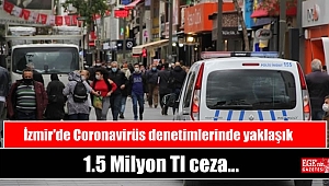 İzmir'de Coronavirüs denetimlerinde yaklaşık 1,5 milyon lira ceza uygulandı