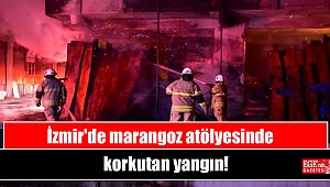 İzmir'de marangoz atölyesinde korkutan yangın