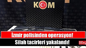 İzmir polisi, silah tacirlerini yakaladı