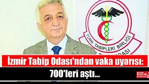 İzmir Tabip Odası'ndan vaka uyarısı: 700'leri aştı