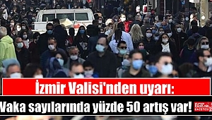İzmir Valisi'nden uyarı: Koronavirüs vaka sayılarında yüzde 50 artış var