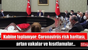 Kabine toplanıyor: Coronavirüs risk haritası, artan vakalar ve kısıtlamalar