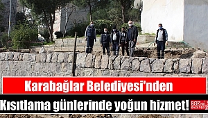 Karabağlar Belediyesi'nden Kısıtlama günlerinde yoğun hizmet