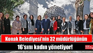 Konak Belediyesi’nin 32 müdürlüğü 16’sını kadın yönetiyor
