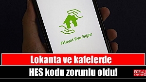 Lokanta ve kafelerde HES kodu zorunlu oldu