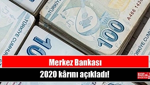 Merkez Bankası 2020 kârını açıkladı