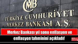 Merkez Bankası yıl sonu enflasyon ve dolar tahminini açıkladı