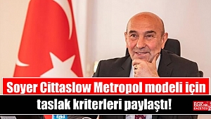 Soyer Cittaslow Metropol modeli için taslak kriterleri paylaştı