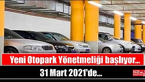 Yeni Otopark Yönetmeliği başlıyor