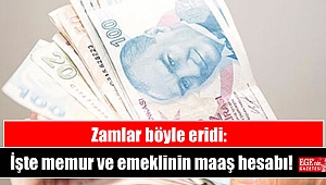 Zamlar böyle eridi: İşte memur ve emeklinin maaş hesabı