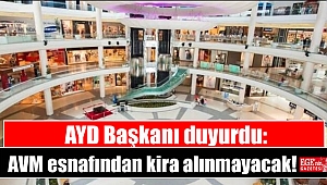 AYD Başkanı duyurdu: Tam kapanma boyunca AVM esnafından kira alınmayacak