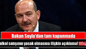 Bakan Soylu'dan tam kapanmada alkol satışının yasak olmasına ilişkin açıklama