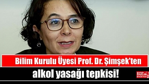 Bilim Kurulu Üyesi Prof. Dr. Şimşek'ten alkol yasağı tepkisi