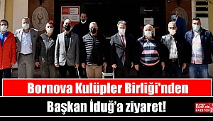 Bornova Kulüpler Birliği'nden Başkan İduğ’a ziyaret