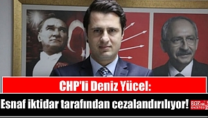 CHP'li Deniz Yücel: Esnaf iktidar tarafından cezalandırılıyor