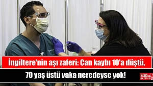 İngiltere'nin aşı zaferi: Can kaybı 10'a düştü, 70 yaş üstü vaka neredeyse yok