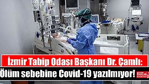 İzmir Tabip Odası Başkanı Dr. Çamlı: Ölüm sebebine Covid-19 yazılmıyor